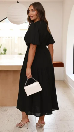 Erin Midi Dress - Black