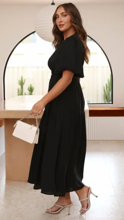 Erin Midi Dress - Black