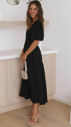 Erin Midi Dress - Black