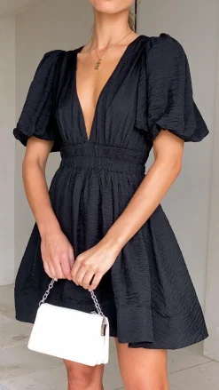 Erin Mini Dress - Black