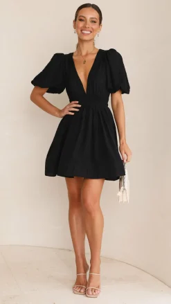 Erin Mini Dress - Black