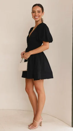 Erin Mini Dress - Black