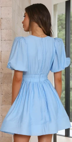 Erin Mini Dress - Blue