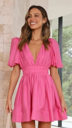 Erin Mini Dress - Pink