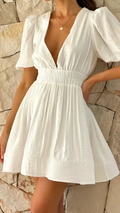 Erin Mini Dress - White