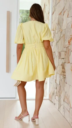 Erin Mini Dress - Yellow