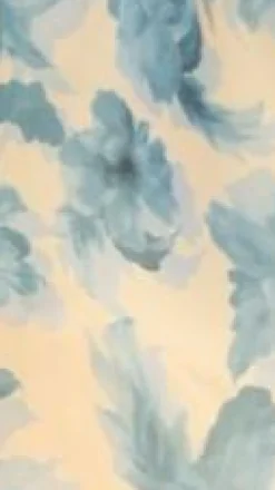 Erin Mini Dress - Yellow / Blue Floral