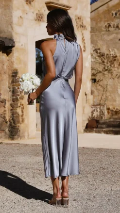 Esther Maxi Dress - Steel Blue