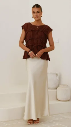 Evelyn Top - Chocolate