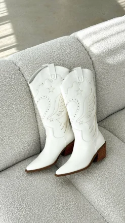 Everlyn Boots - White