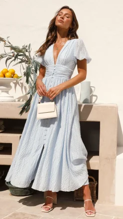 Faiz Maxi Dress - Light Blue