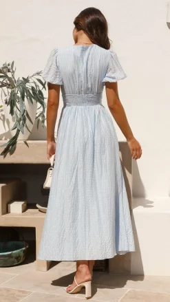 Faiz Maxi Dress - Light Blue
