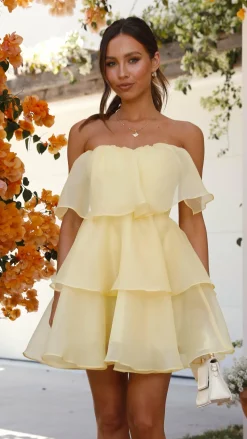 Fantasia Mini Dress - Yellow