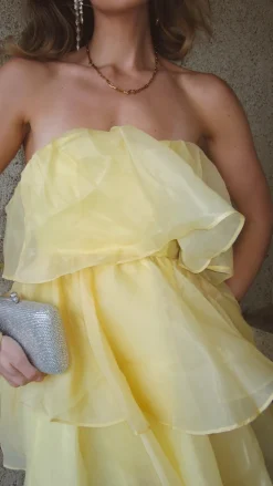 Fantasia Mini Dress - Yellow