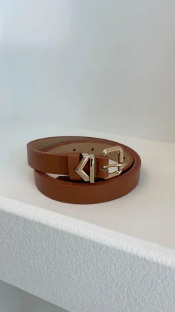 Fleur Belt - Brown