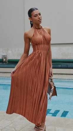 Frances Maxi Dress - Rust