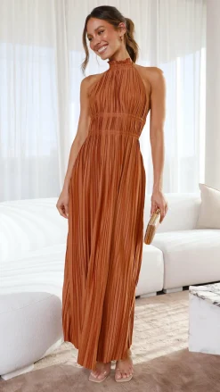 Frances Maxi Dress - Rust