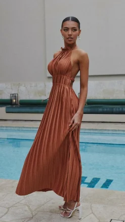 Frances Maxi Dress - Rust