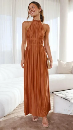 Frances Maxi Dress - Rust