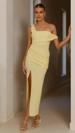 Gardenia Maxi Dress - Lemon