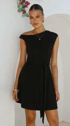 Gem Mini Dress - Black