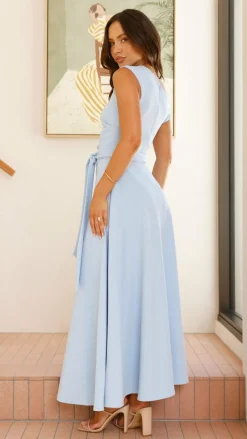 Gemma Maxi Dress - Baby Blue