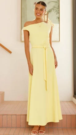 Gemma Maxi Dress - Baby Yellow