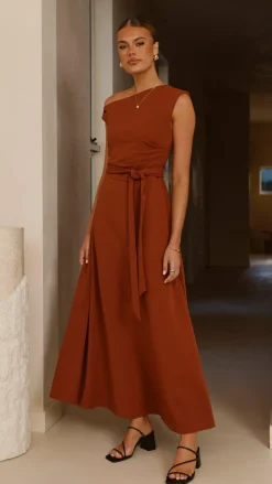 Gemma Maxi Dress - Brown