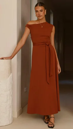 Gemma Maxi Dress - Brown