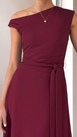 Gemma Maxi Dress - Burgundy