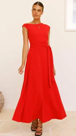 Gemma Maxi Dress - Red