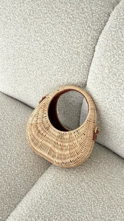 Gianna Handle Bag - Natural Rattan