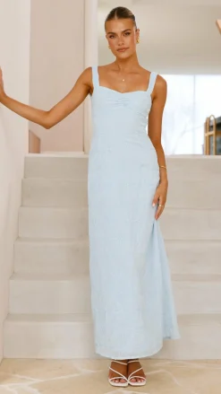 Gianna Maxi Dress - Blue Lace