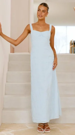 Gianna Maxi Dress - Blue Lace