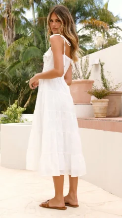 Ginnie Midi Dress - White