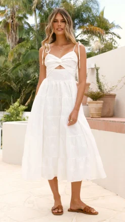 Ginnie Midi Dress - White