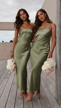 Gisele Maxi Dress - Olive