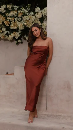 Gisele Maxi Dress - Rust