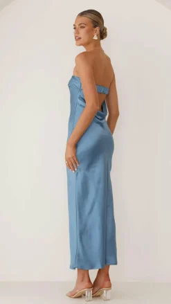 Gisele Maxi Dress - Steel Blue