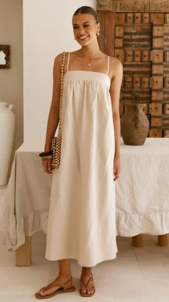Gracia Maxi Dress - Beige