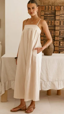 Gracia Maxi Dress - Beige