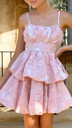 Graciane Mini Dress - Pink Floral