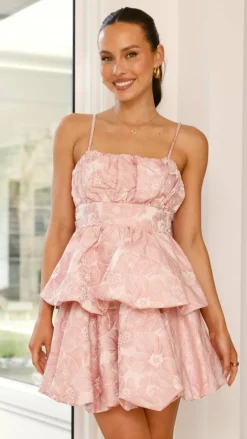 Graciane Mini Dress - Pink Floral