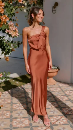 Greta Maxi Dress - Copper