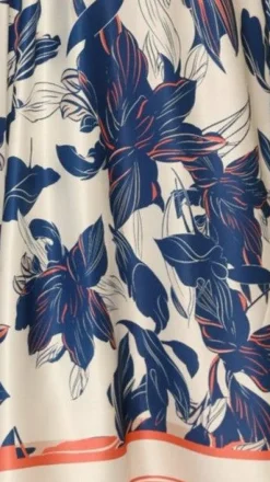 Hadas Maxi Dress - Blue/White Print