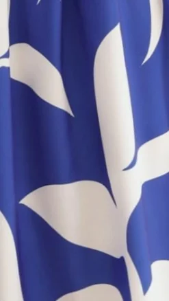 Hadas Maxi Dress - Cobalt/White Print