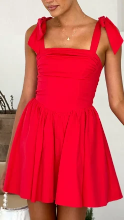 Haisley Mini Dress - Red