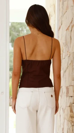 Haizlee Top - Chocolate