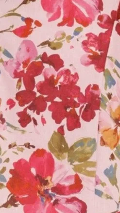 Halen Off Shoulder Mini Dress - Pink Floral