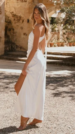 Halle One Shoulder Maxi Dress - Ivory